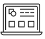 Icon showing a laptop
