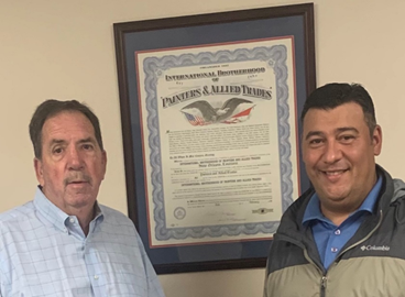 From left: Andy O'Brien, executive secretary of the Southeast Louisiana Building and Construction Trades Council, and Chip Fleetwood, political director of IUPAT District Council 80. 